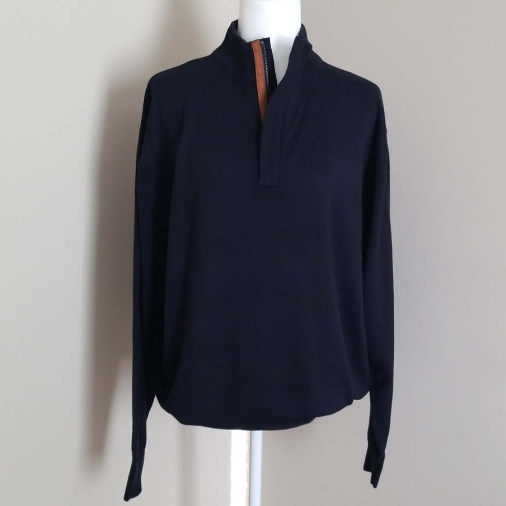 NWT Woodland Trail Qtr zip sweater